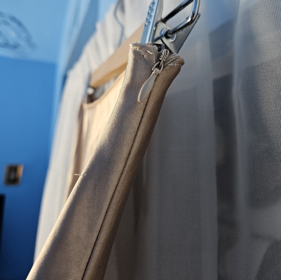 Shimmery Asymmetrical Slip Skirt - Picture 2 of 4